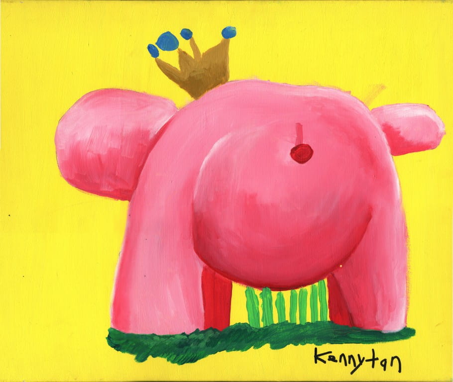 Love elephants? Meet Pink Pong by Kenny Tan.
