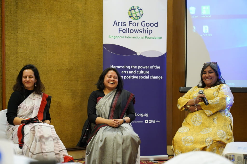 (Right) Sohini Bhattacharya, President and CEO of global human rights organisation, Breakthrough and her team shared how various creative mediums are used and adapted to engage the wider society in conversations around their movement.