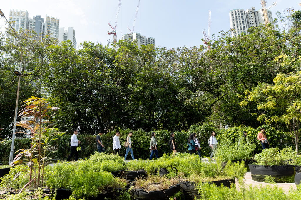 Participants visited Citizen Farm