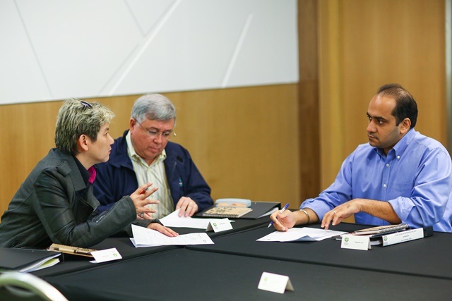 YSE judges deliberating on a shortlist of 12 social enterprises.