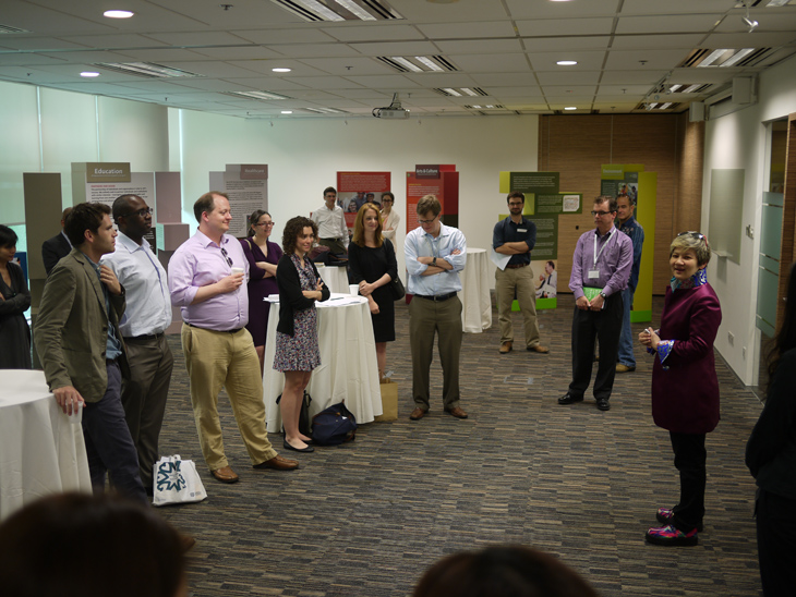 SIF Governor Elim Chew (first from right) shares with the NAF delegation on social entrepreneurship in Singapore and SIF’s work in enabling and equipping young changemakers through our Young Social Entrepreneurs programme.