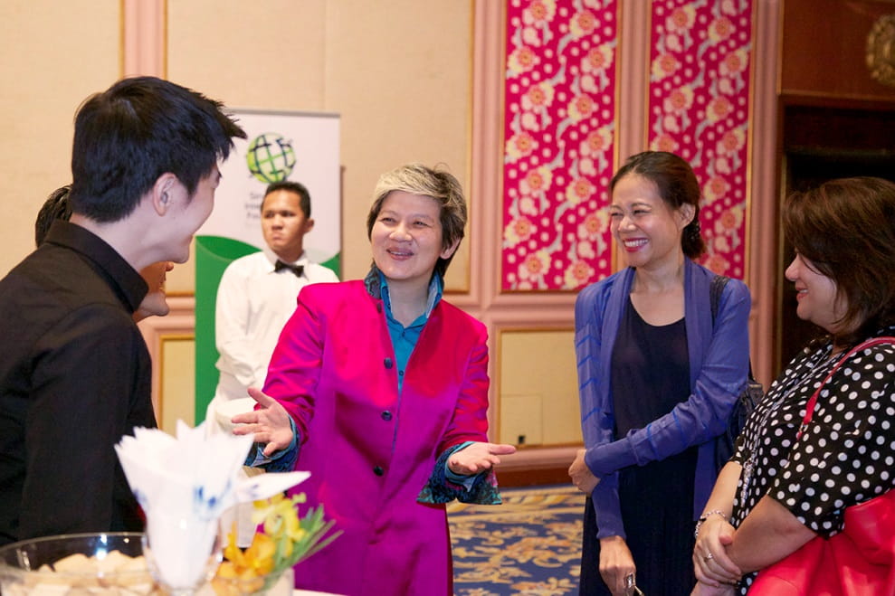 (From left) AKPL Director of Operations Ian Teoh, Elim Chew, Kakeseni President Low Ngai Yuen and Jeffrey Cheah Foundation Administrator Jane Poh explores collaborations between Malaysians and Singaporeans social entrepreneurs to build a better world.