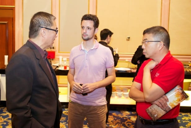 (From left) Singapore High Commissioner Ong Keng Yong mingling with Tandemic Director Kal Joffres and Sunway Institute for Social Entrepreneurship Director Foo Yin Fah at the reception.