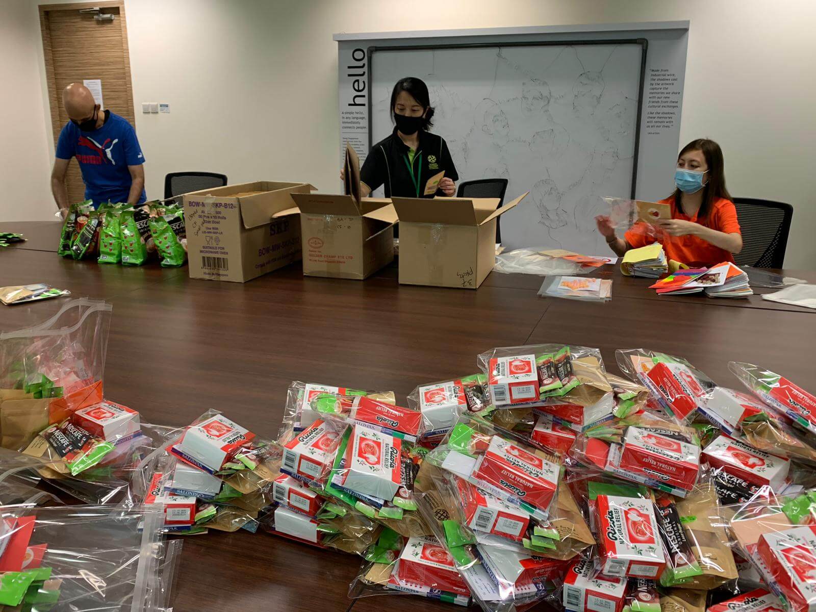 500 Appreciation Cards, 500 Care Packets, One Big-hearted Community - An Arts For Good (A4G) Initiative For Outram Community Hospital