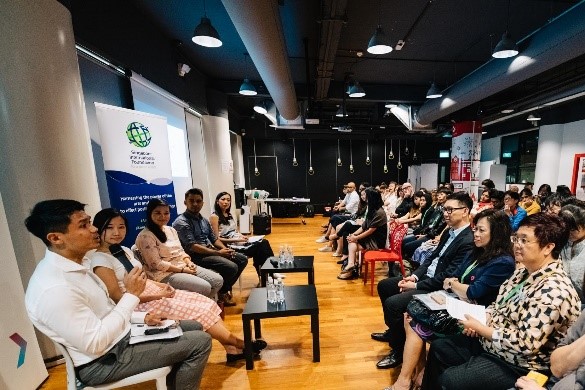A public panel discussion, co-organised with the National Youth Council, discussed how young Singaporeans are using arts and culture to create a positive impact within the diverse communities they work with. 