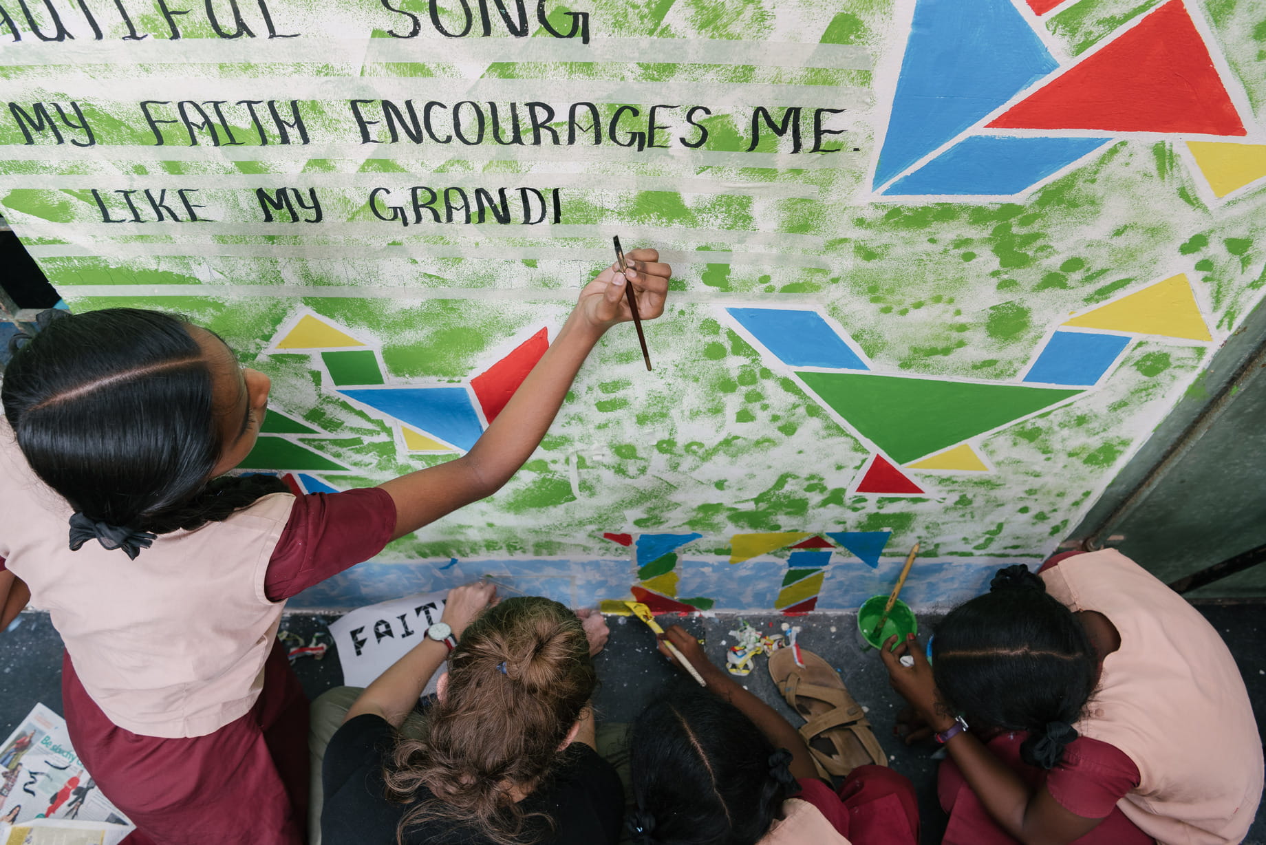 About 100 high students in Chennai participated in arts-based workshops designed by Fellows.
