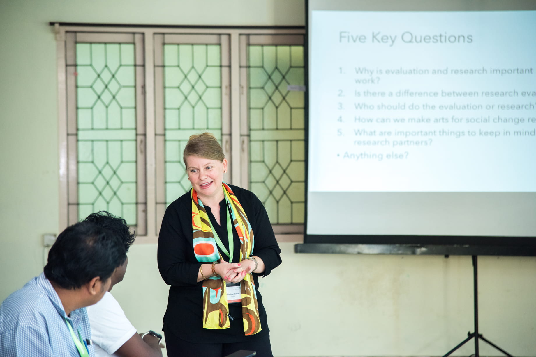 Six Fellows conducted a series of five concurrent sessions during the Arts for Good Forum.
