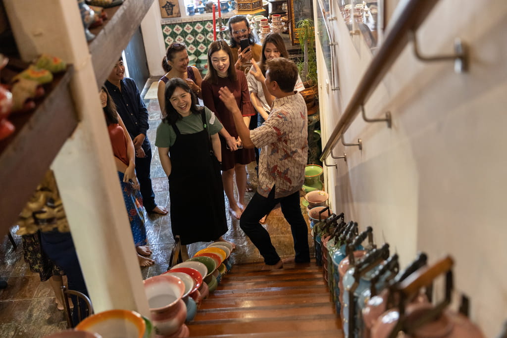 The group visited The Intan, a home museum showcasing the unique Peranakan heritage culture which embodies Singapore's multi-racial ethnicity. 