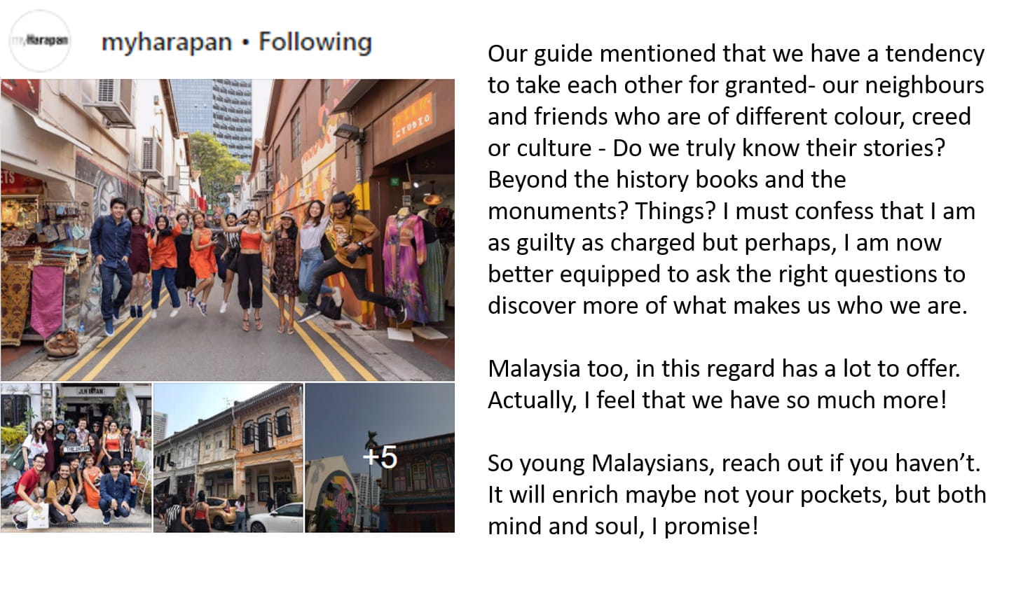Nurfarini Daing, from Malaysia on Singapore's cultural vibrancy (Cont'd).