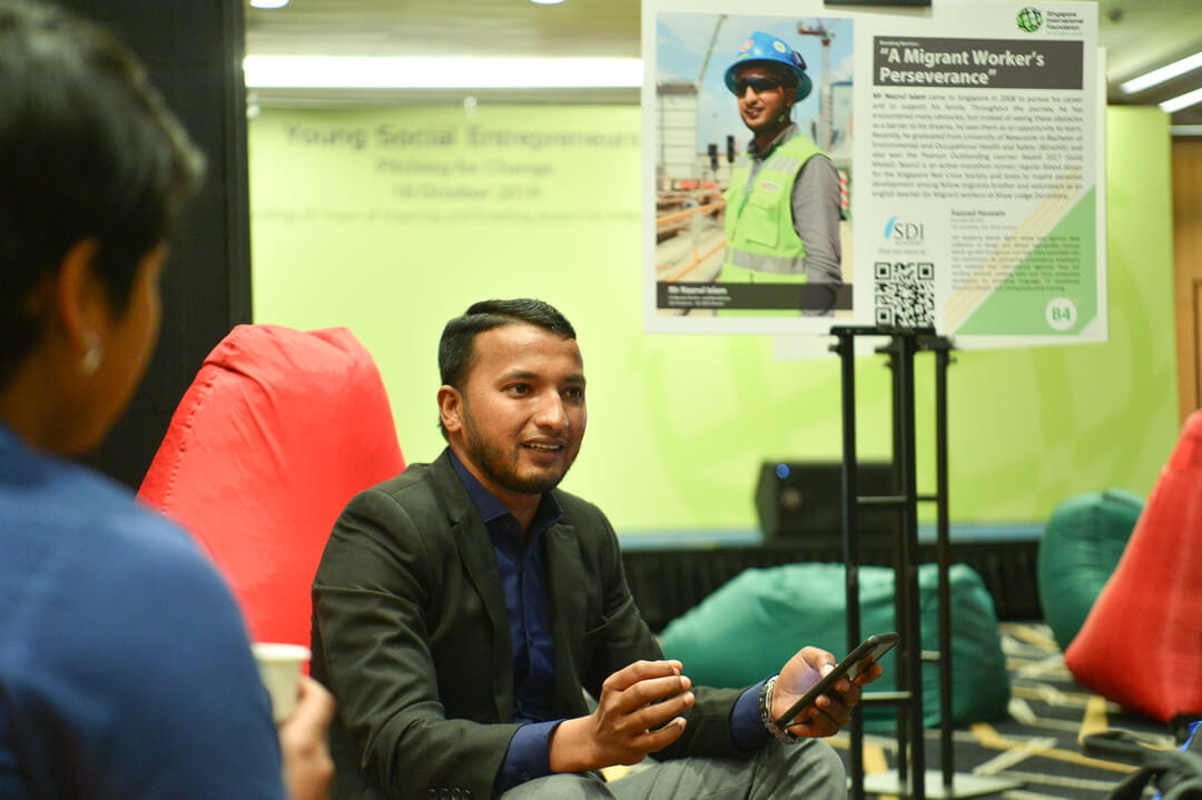 Nazrul Islam, a Bangladeshi migrant worker and community leader with YSE 2014 alumnus SDI Academy, tells his story of how he overcame various obstacles to receive a bachelor's degree, a gold medal in the Pearson Outstanding Learner Award, became a marathon runner, blood donor and volunteer English teacher.