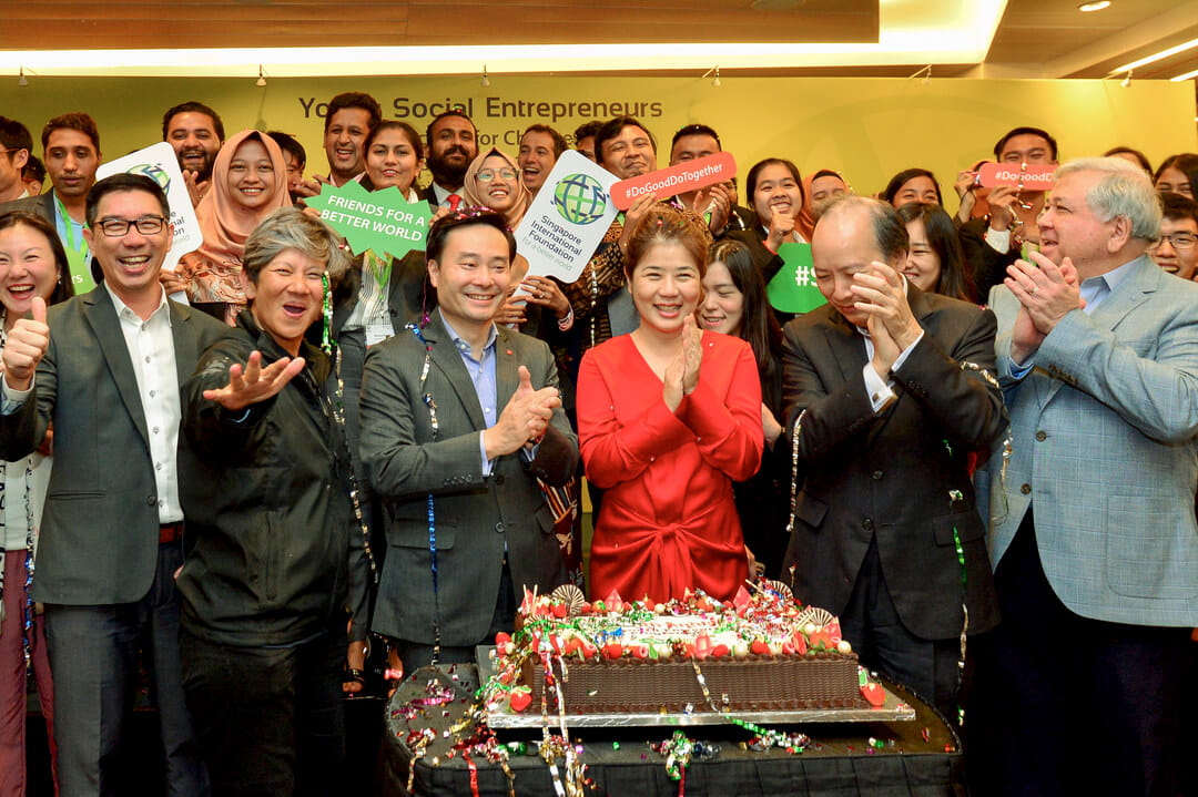 The milestone event concludes with cake and confetti in celebration of SIF YSE's 10th anniversary.