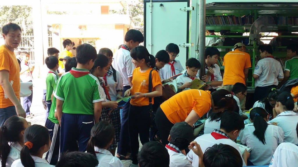  Words on Wheels is more than just a mobile library - it brings together Singapore and Vietnamese partners to share resources and the joy of cross-cultural learning to schoolchildren in Ho Chi Minh City.