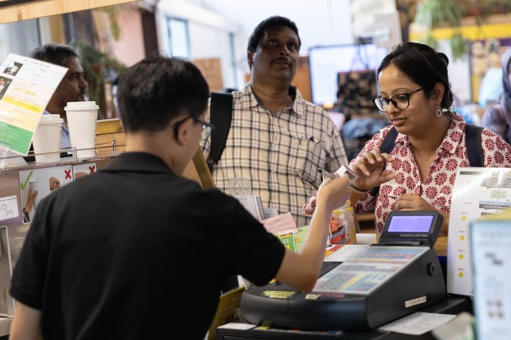 Our media friends ordering beverages at the Art Bar in Enabling Village, an all-accessible public space designed to combine retail, lifestyle and training for differently-abled members of the community.