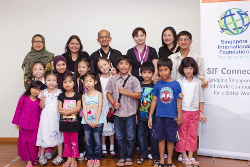 These children are encouraged to interpret what our friends have shared with their Singapore experience