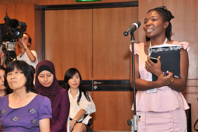 Christiane Lilian Kouamen, Cameroonian student from NTU