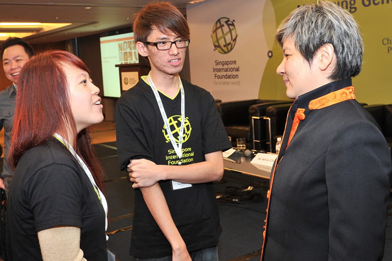 (From left) Ms Tan Jia Hui and Mr Tan Song Jie have been challenged to initiate a national spirit of social entrepreneurship