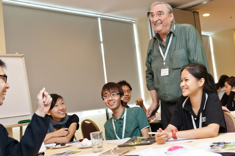 Professor Patrick Turner from INSEAD conducts a workshop on developing sustainable business models