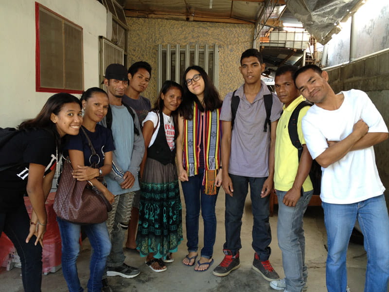 Agape students, now my friends, came to see me off on my last day in Dili.