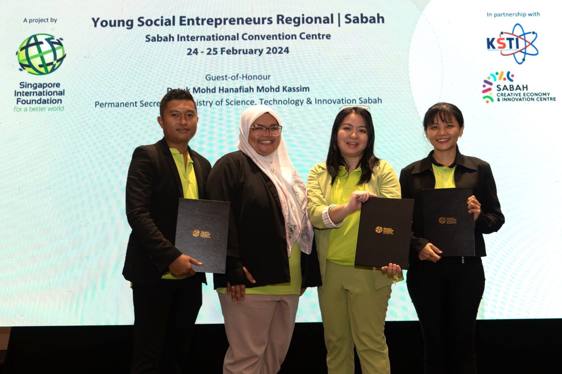 Winning teams from Sabah.