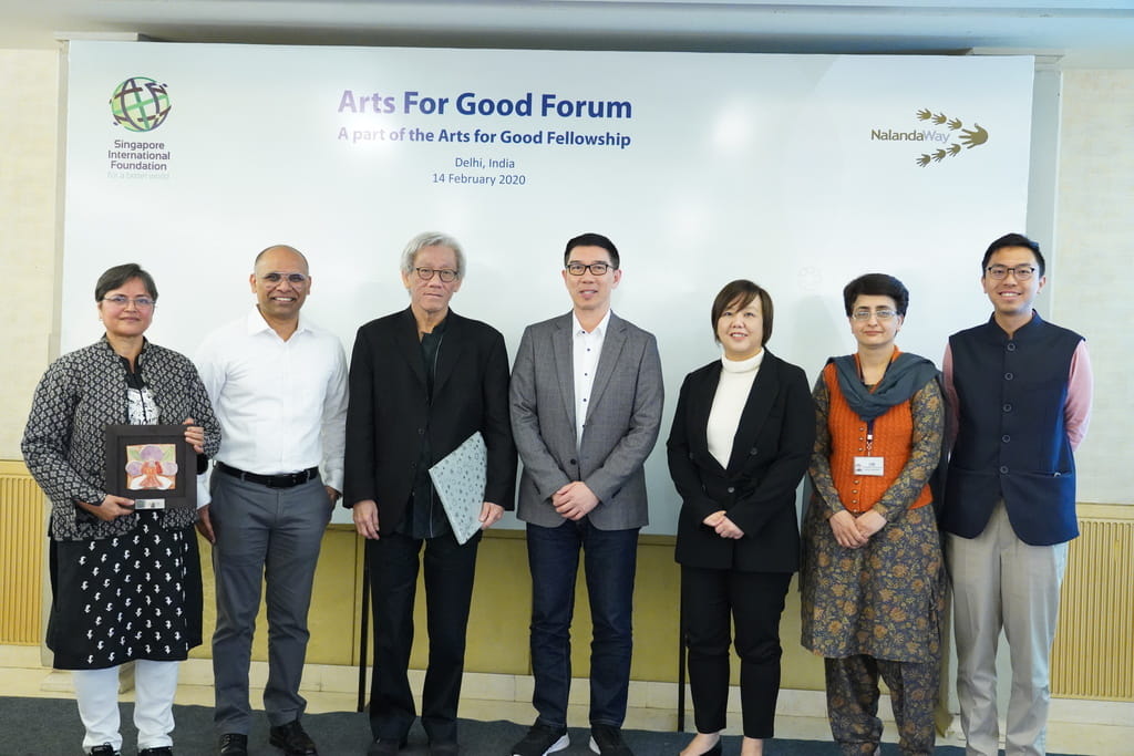 The Arts for Good Forum was graced by Mr Lim Thuan Kuan, High Commissioner of the Republic of Singapore to India, as well as some 50 members of the public.