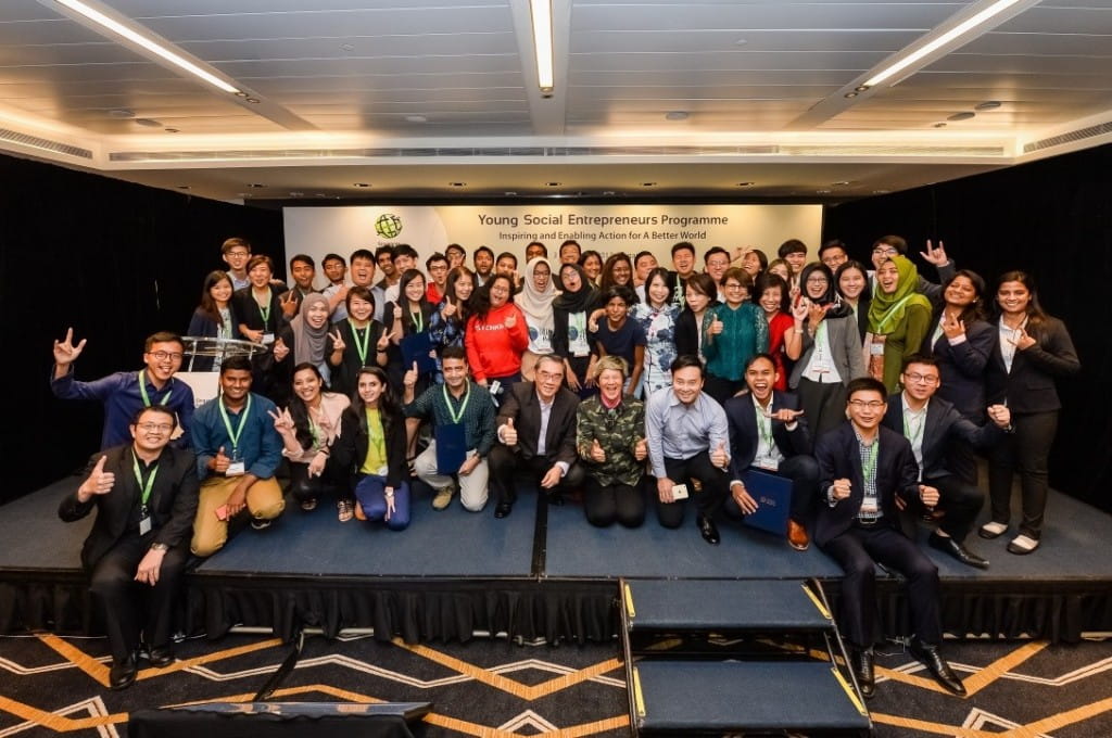 37 youths from eight countries and territories take a final group shot at Pitching for Change, wrapping up their eight-month journey together as Young Social Entrepreneurs. All teams are now part of the global YSE network comprising more than 700-strong changemakers.