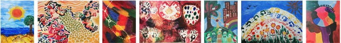 Some of the paintings we produced.