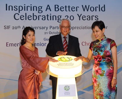 Mr Goh recounted how as the then prime minister, he supported the establishment of SIF to nurture the compassion he saw in Singaporeans and encourage them to “volunteer their services to the global community of nations”.