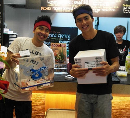 Chef and co-owner of Two Cooks and a Pan, Gino (left) and Liew Kah Hoong (right).