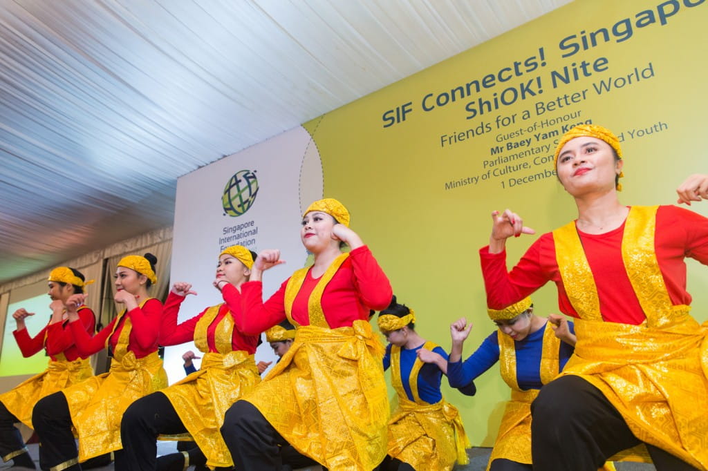 Our friends from Indonesia performing the Tari Saman, a traditional dance originating from Aceh, North Sumatra at ShiOK! Nite.