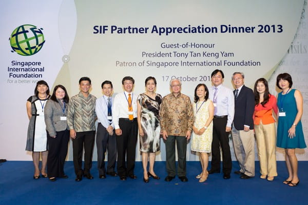 Ten partners were recognised for their outstanding contributions and service at SIF’s biennial partner appreciation event, receiving their Awards of Appreciation bearing the Patron’s seal from President Tony Tan.