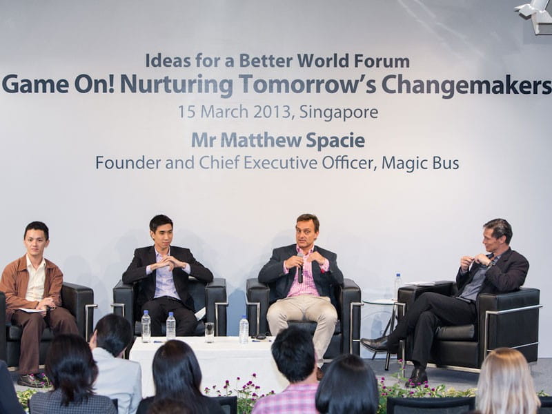 Joining Spacie at the forum was a panel comprising National Youth Achievement Award Council Member Terence Chia, local social enterprise Start Now Co-founder Keith Tan, and Singapore Management University Office of Student Life Director Bervyn Lee.