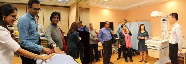 A visit to KK Women’s and Children’s Hospital to learn of Singapore’s healthcare facilities and dialogue with our healthcare citizen ambassadors who shared about their volunteering experiences in India.