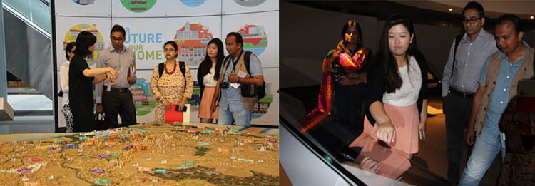Roundtable discussions and a tour of the Urban Redevelopment Authority’s Singapore City Gallery for insights to Singapore’s urban liveability planning and solutions.